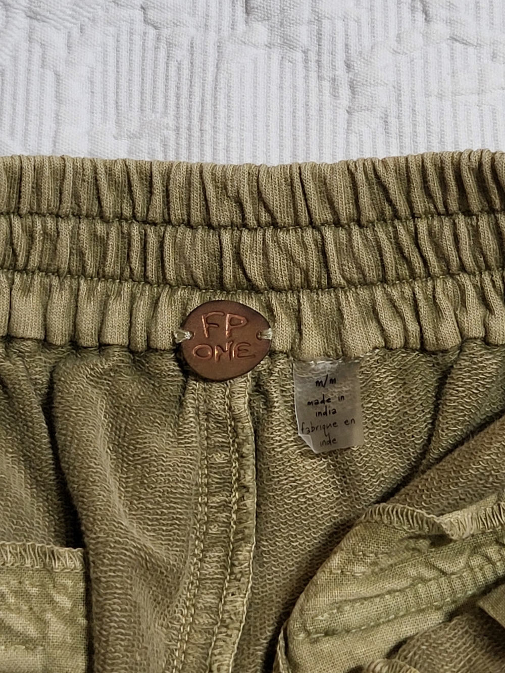 Free People Olive Green Cargo Shorts with Utility Pockets - Picture 8 of 14